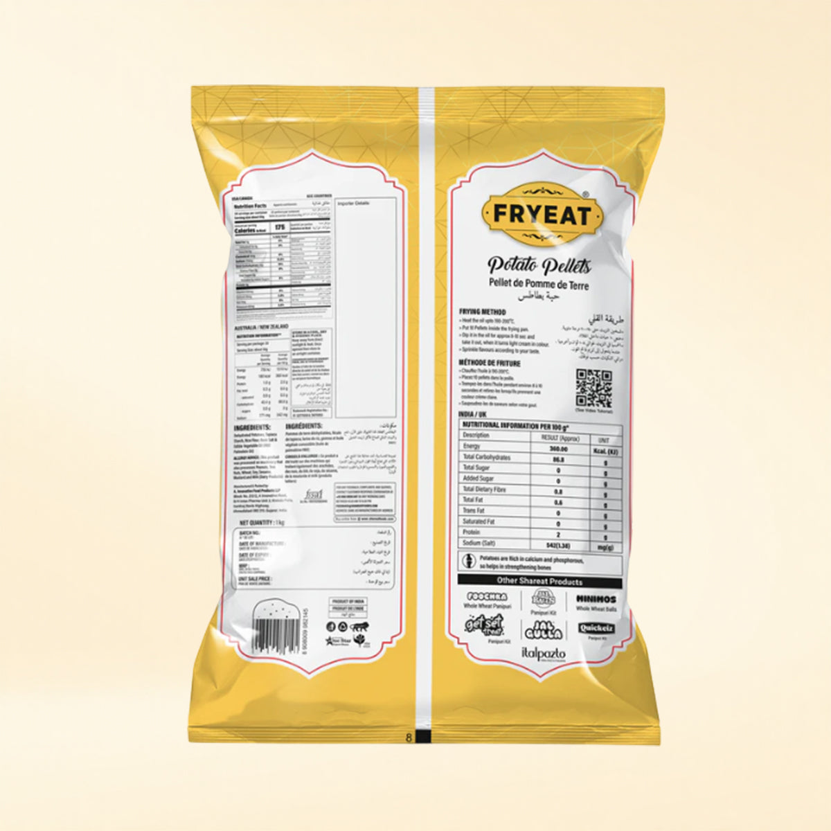 Fryeat Wavy Potato Pellets