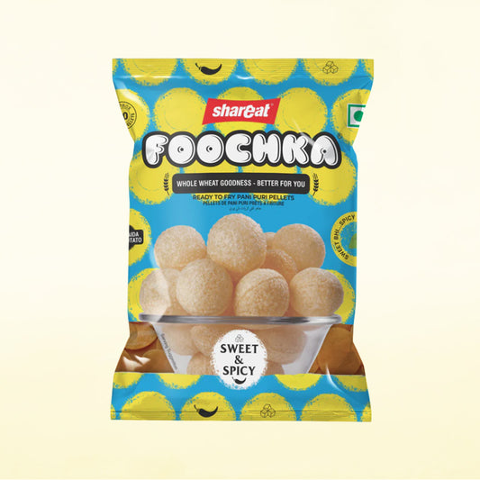 Pani Puri Packet (200 Gram) + 1 Litre Sweet & Spicy Pani Maker Sachet