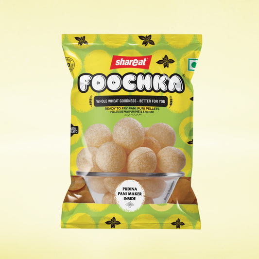 Pani Puri Packet (200 Gram) + 1 Litre Mint Pani Maker Flavor Sachet