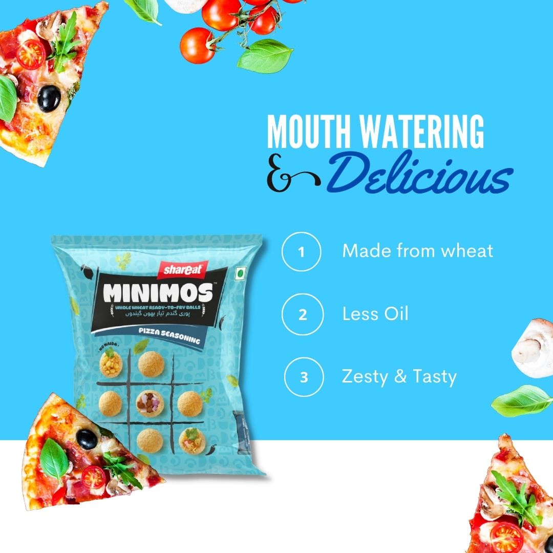 Pizza-flavored Raw Pani Puri Pellets by Minimos - Hygienic and tasty