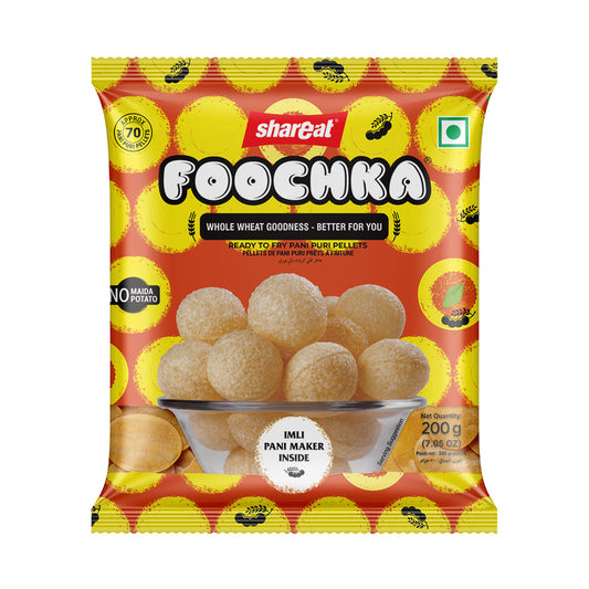 Whole Wheat Pani Puri(200 Gram) + 1 Litre Imli Pani Maker Sachet