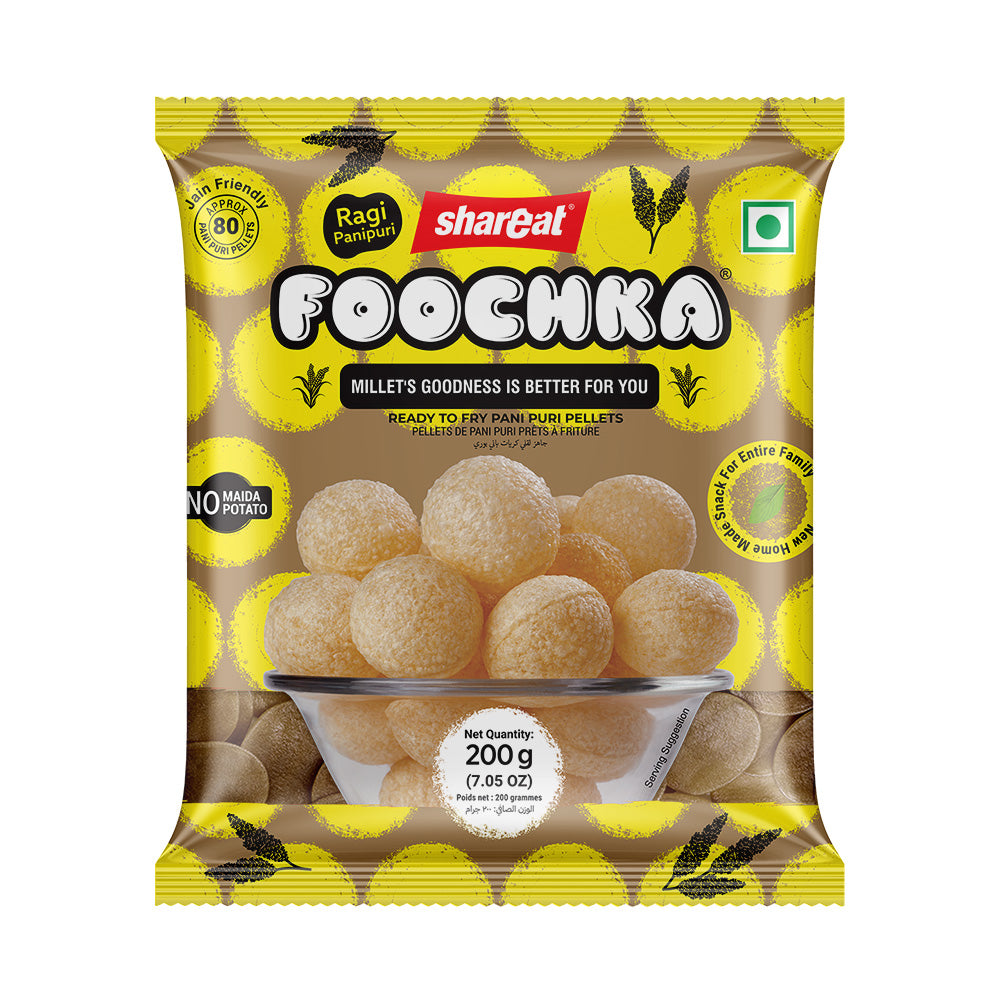 Trial Pack - Whole Wheat with Pudina Pani Maker & Ragi Pani Puri Pellets