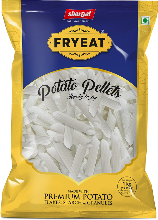 Raw Potato Pellets Penne 1kg - Ideal for Frying and Crispy Snacks