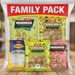 Family Pack- Whole Wheat and Ragi Pani Puri Pellets, Potato Pellets and Minimos