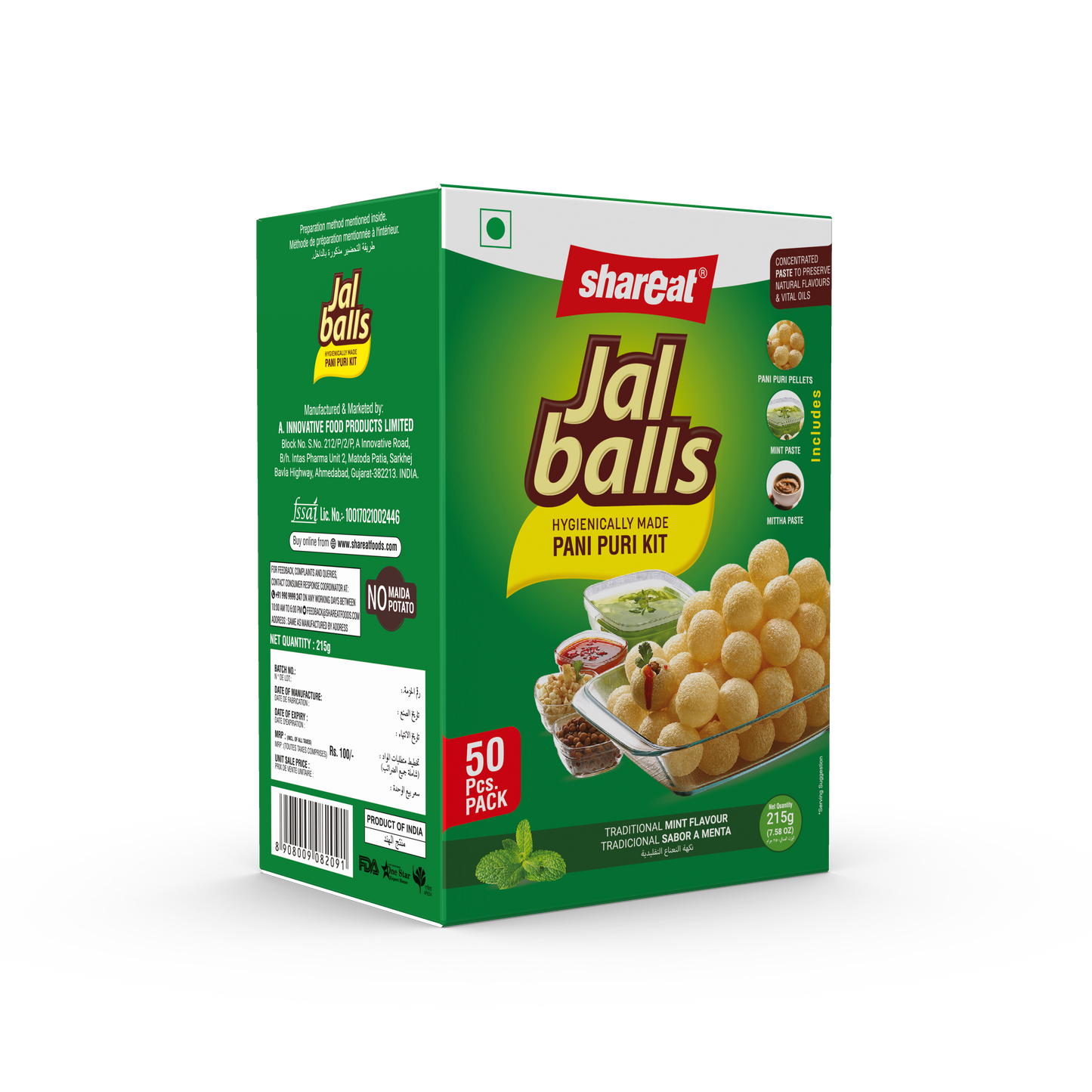 Pani Puri Mint Flavour Kit