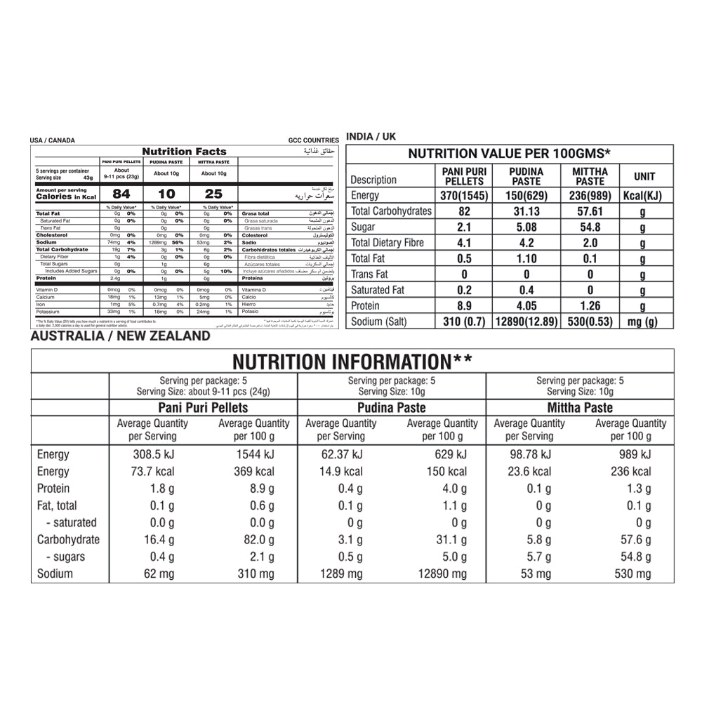 Pani Puri Mint Flavour Kit