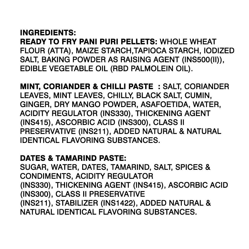 Pani Puri Mint Flavour Kit